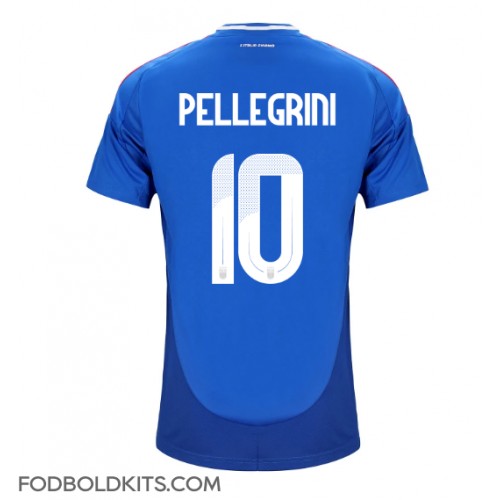 Italien Lorenzo Pellegrini #10 Hjemmebanetrøje EM 2024 Kortærmet